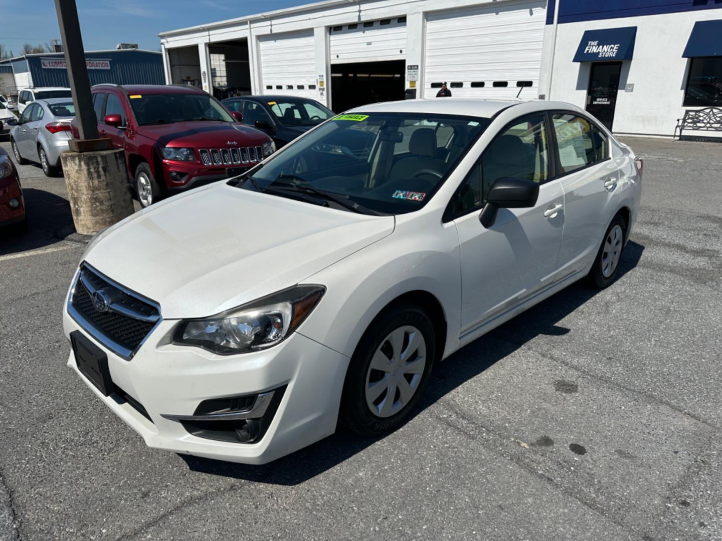 2016 WHITE Subaru Impreza 2.0i PZEV CVT 4-Door (JF1GJAA68GH) with an 2.0L H4 DOHC 16V engine, CVT transmission, located at 1254 Manheim Pike, Lancaster, PA, 17601, (717) 393-9133, 40.062870, -76.323273 - Photo#0